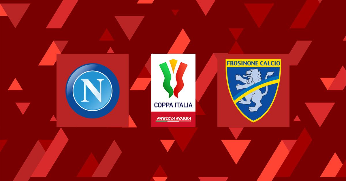 Highlight Napoli - Frosinone del 19 dicembre 2023 - Coppa Italia Frecciarossa