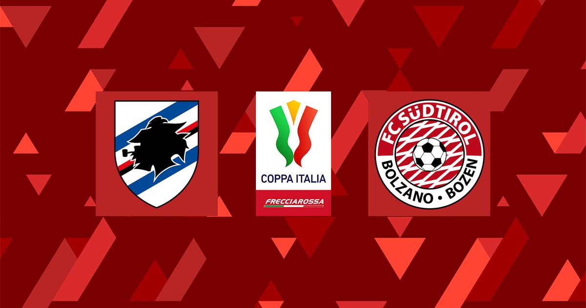 Highlight Sampdoria - Sudtirol del 14 agosto 2023 - Coppa Italia Frecciarossa