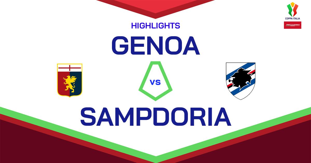 Highlight Genoa - Sampdoria del 25 settembre 2024 - Coppa Italia Frecciarossa