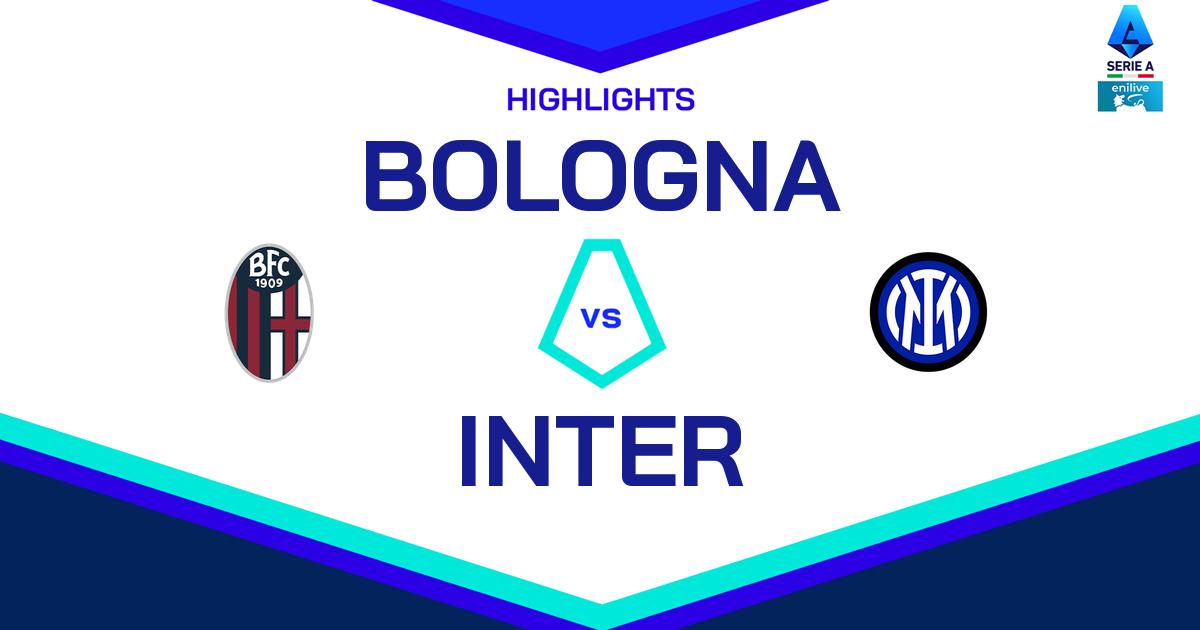 Highlight Bologna - Inter del 20 aprile 2025 - Lega Serie A