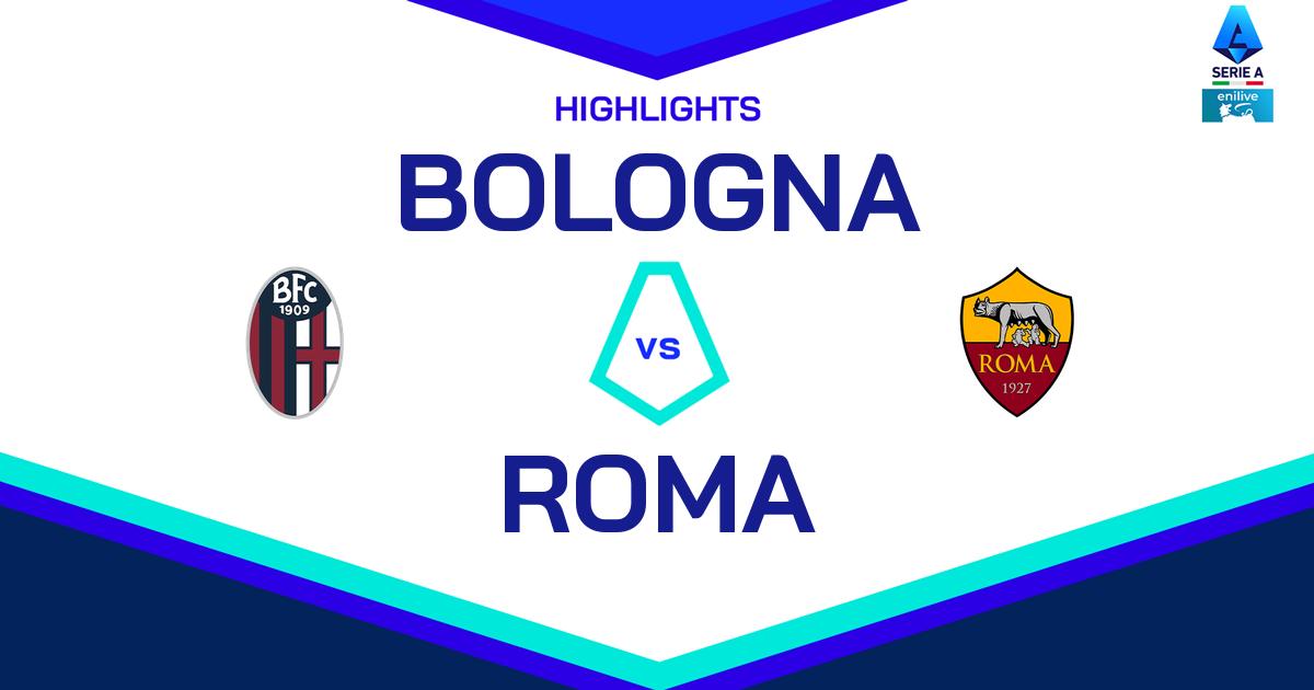 Highlight Bologna - Roma del 12 gennaio 2025 - Lega Serie A