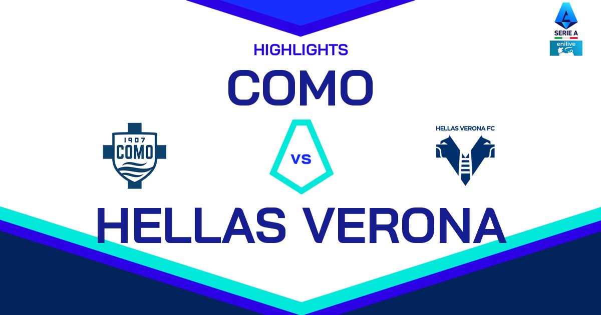 Highlight Como - Hellas Verona del 29 settembre 2024 - Lega Serie A