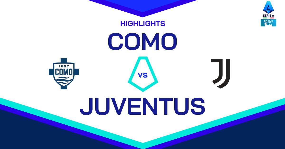 Highlight Como - Juventus del 9 febbraio 2025 - Lega Serie A