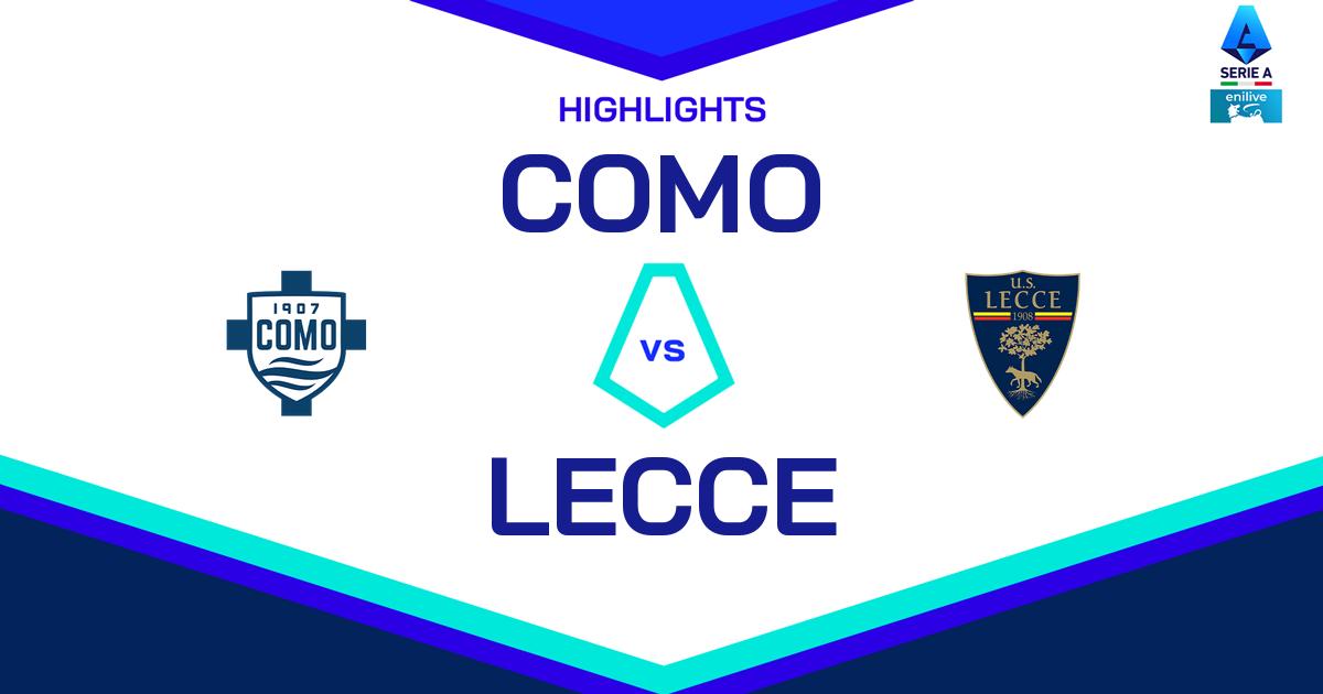 Highlight Como - Lecce del 29 dicembre 2024 - Lega Serie A