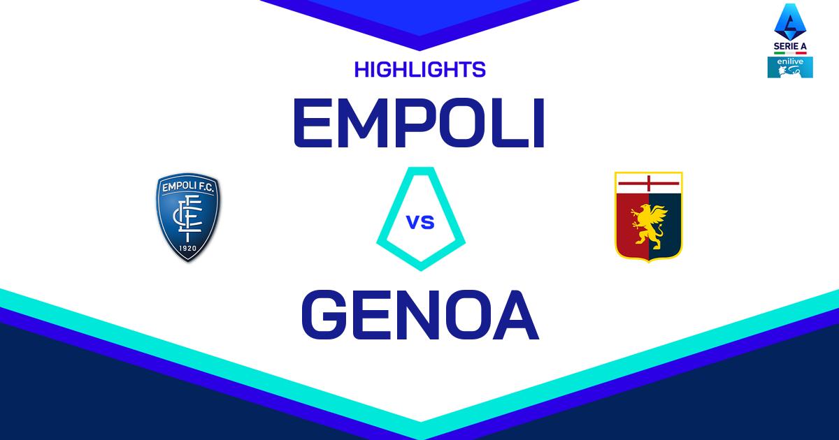 Highlight Empoli - Genoa del 29 dicembre 2024 - Lega Serie A