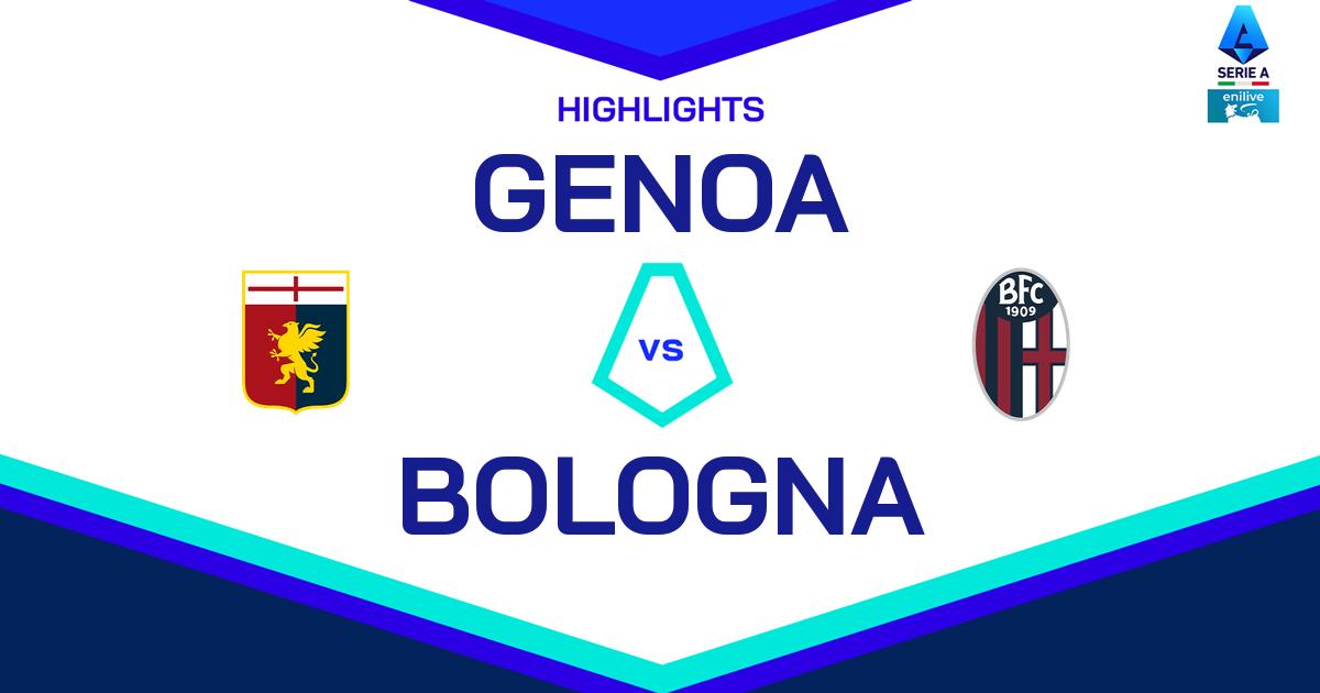 Highlight Genoa - Bologna del 19 ottobre 2024 - Lega Serie A