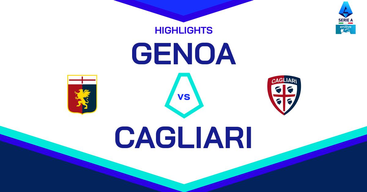 Highlight Genoa - Cagliari del 24 novembre 2024 - Lega Serie A