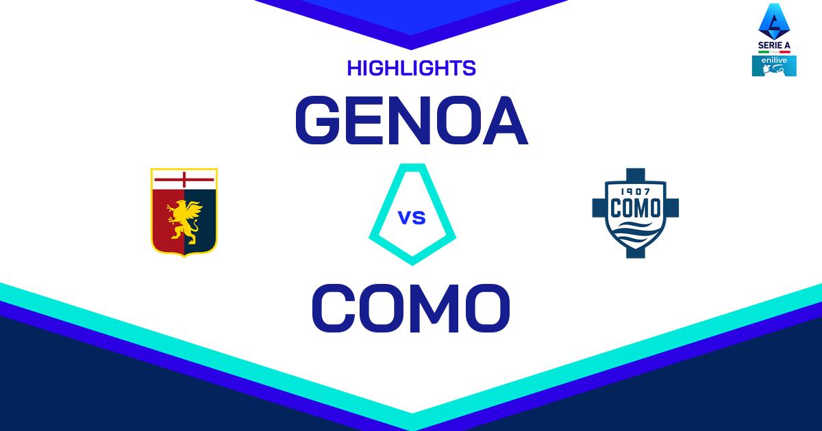 Highlight Genoa - Como del 7 novembre 2024 - Lega Serie A