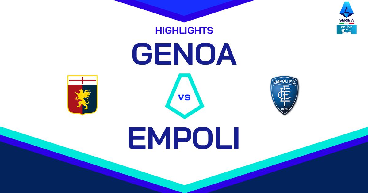 Highlight Genoa - Empoli del 2 marzo 2025 - Lega Serie A