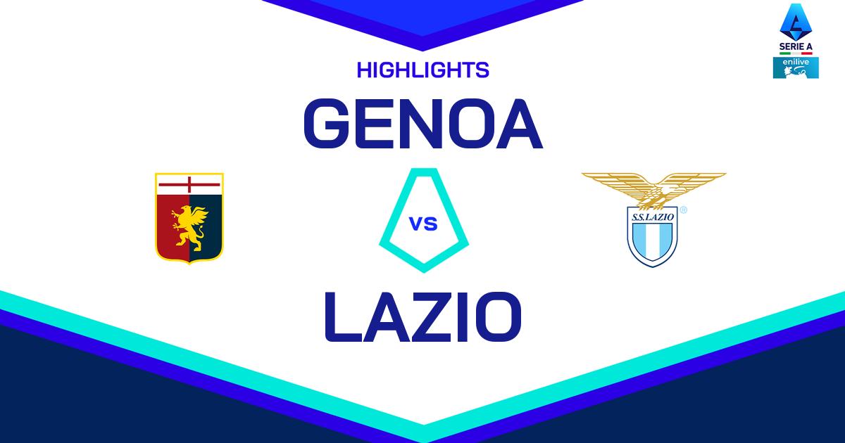 Highlight Genoa - Lazio del 20 aprile 2025 - Lega Serie A