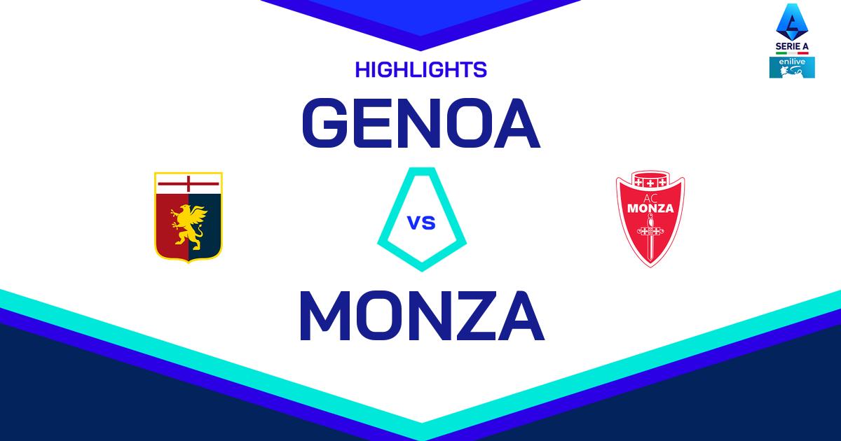 Highlight Genoa - Monza del 26 gennaio 2025 - Lega Serie A