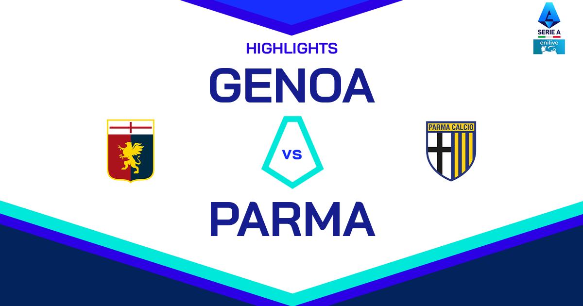 Highlight Genoa - Parma del 12 gennaio 2025 - Lega Serie A