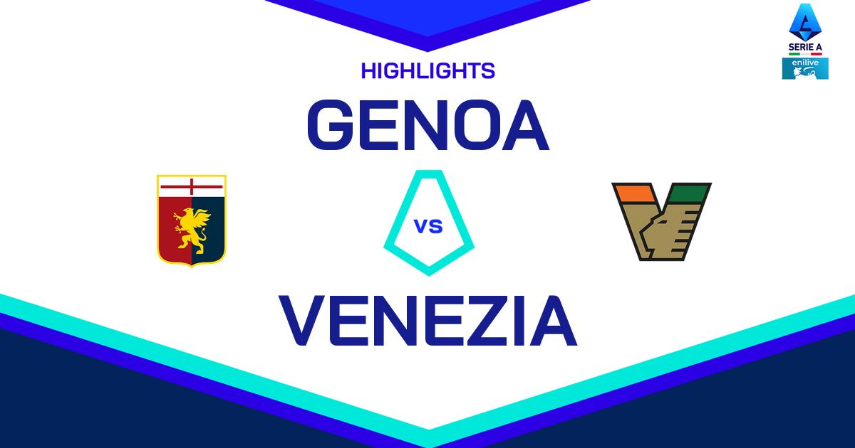 Highlight Genoa - Venezia del 16 febbraio 2025 - Lega Serie A