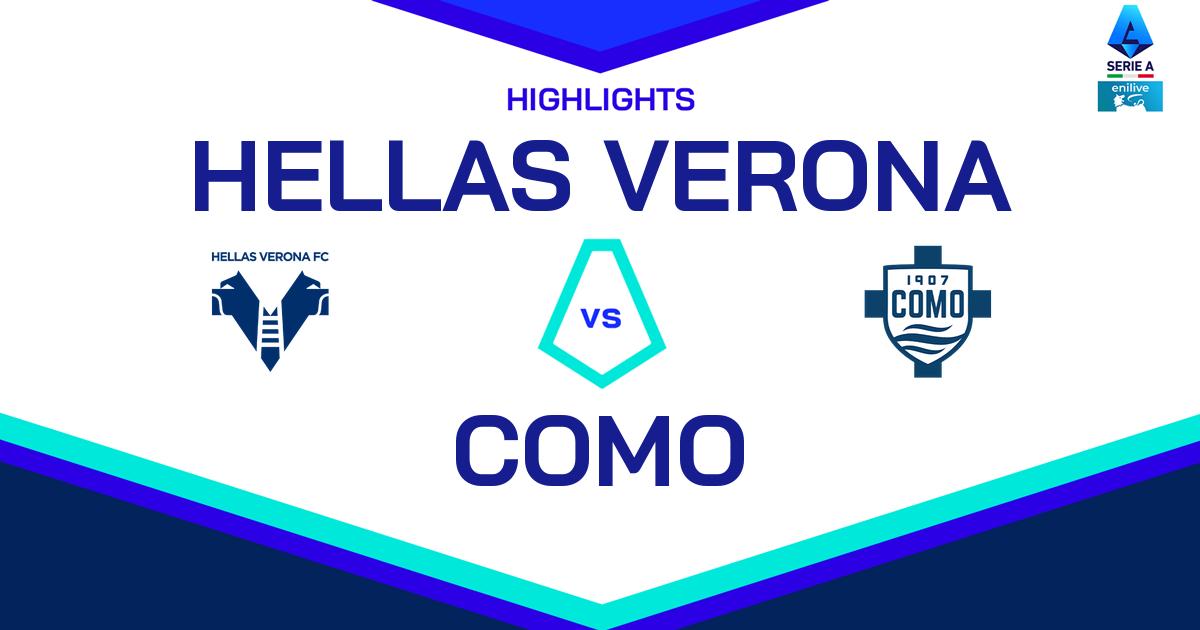 Highlight Hellas Verona - Como del 18 maggio 2025 - Lega Serie A