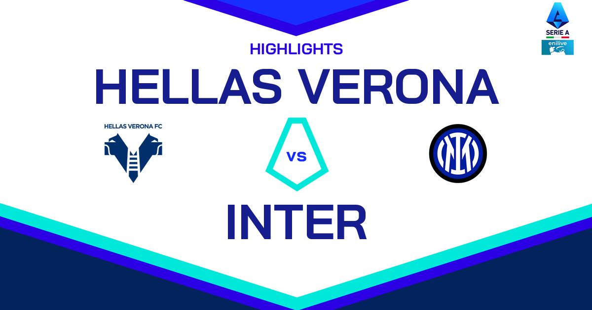 Highlight Hellas Verona - Inter del 23 novembre 2024 - Lega Serie A