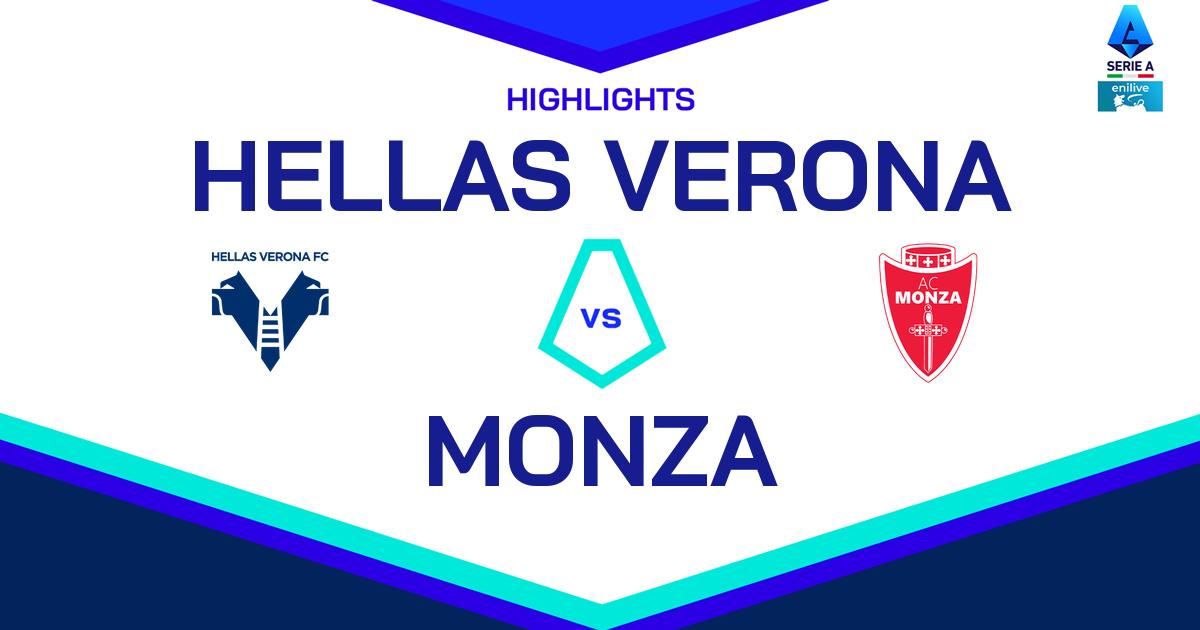 Highlight Hellas Verona - Monza del 21 ottobre 2024 - Lega Serie A