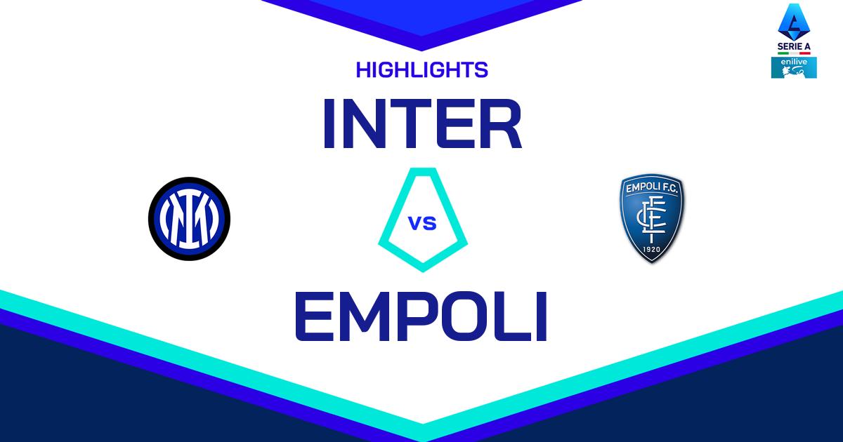 Highlight Inter - Empoli del 19 gennaio 2025 - Lega Serie A