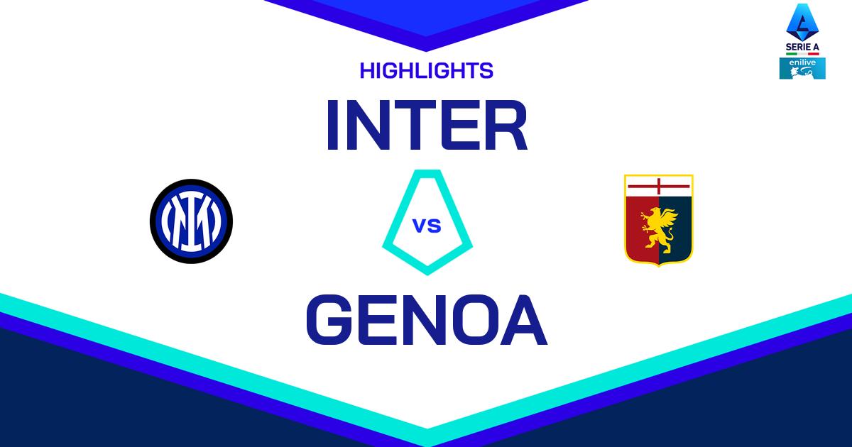 Highlight Inter - Genoa del 23 febbraio 2025 - Lega Serie A