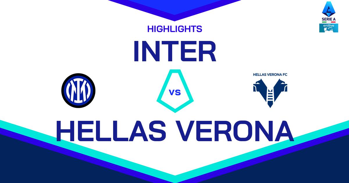 Highlight Inter - Hellas Verona del 4 maggio 2025 - Lega Serie A