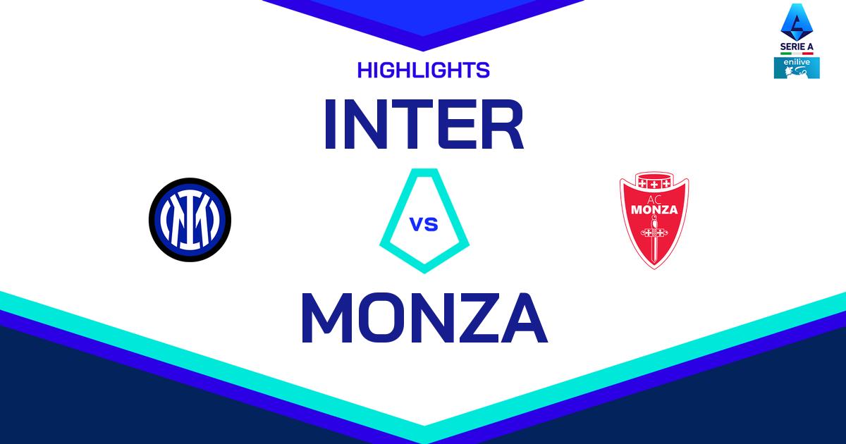 Highlight Inter - Monza del 9 marzo 2025 - Lega Serie A