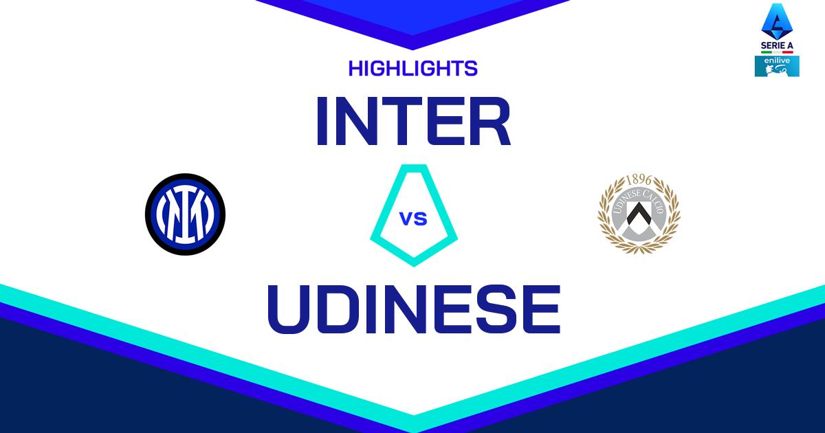 Highlight Inter - Udinese del 30 marzo 2025 - Lega Serie A