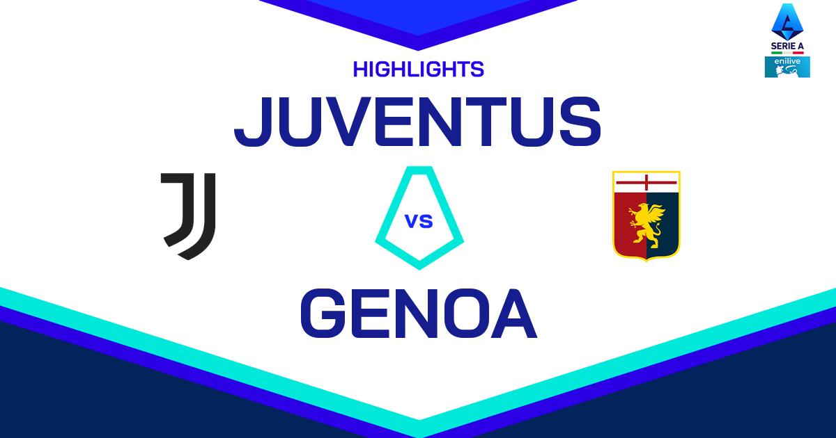 Highlight Juventus - Genoa del 30 marzo 2025 - Lega Serie A