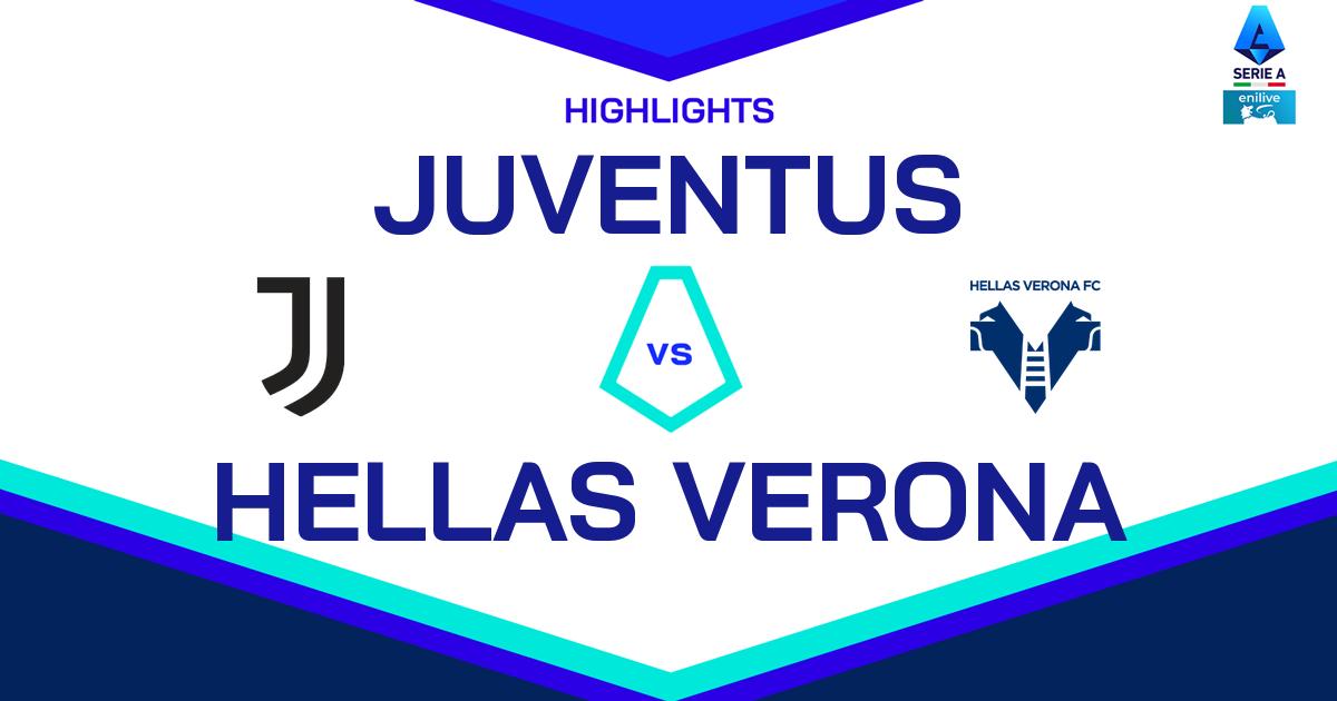 Highlight Juventus - Hellas Verona del 2 marzo 2025 - Lega Serie A