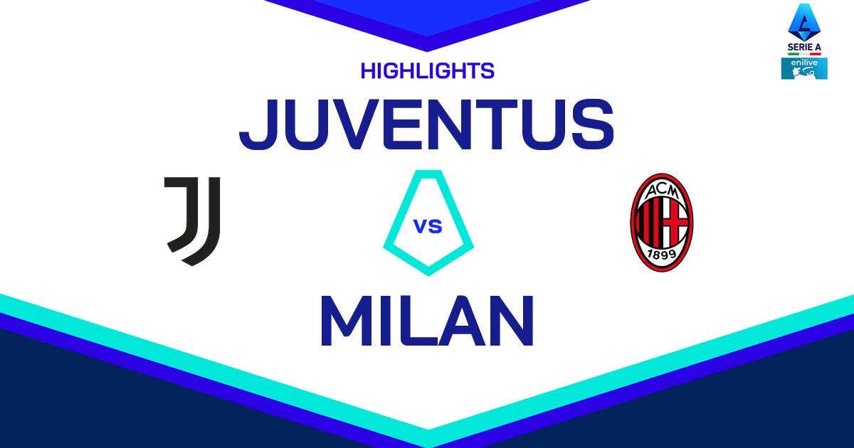 Highlight Juventus - Milan del 19 gennaio 2025 - Lega Serie A