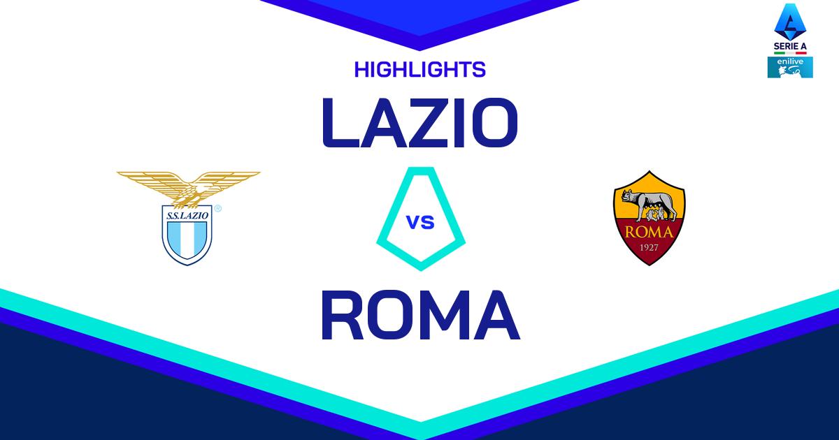 Highlight Lazio - Roma del 13 aprile 2025 - Lega Serie A