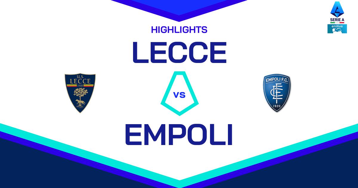 Highlight Lecce - Empoli del 8 novembre 2024 - Lega Serie A