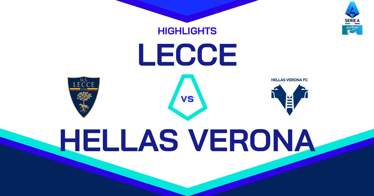 Highlight Lecce - Hellas Verona del 29 ottobre 2024 - Lega Serie A