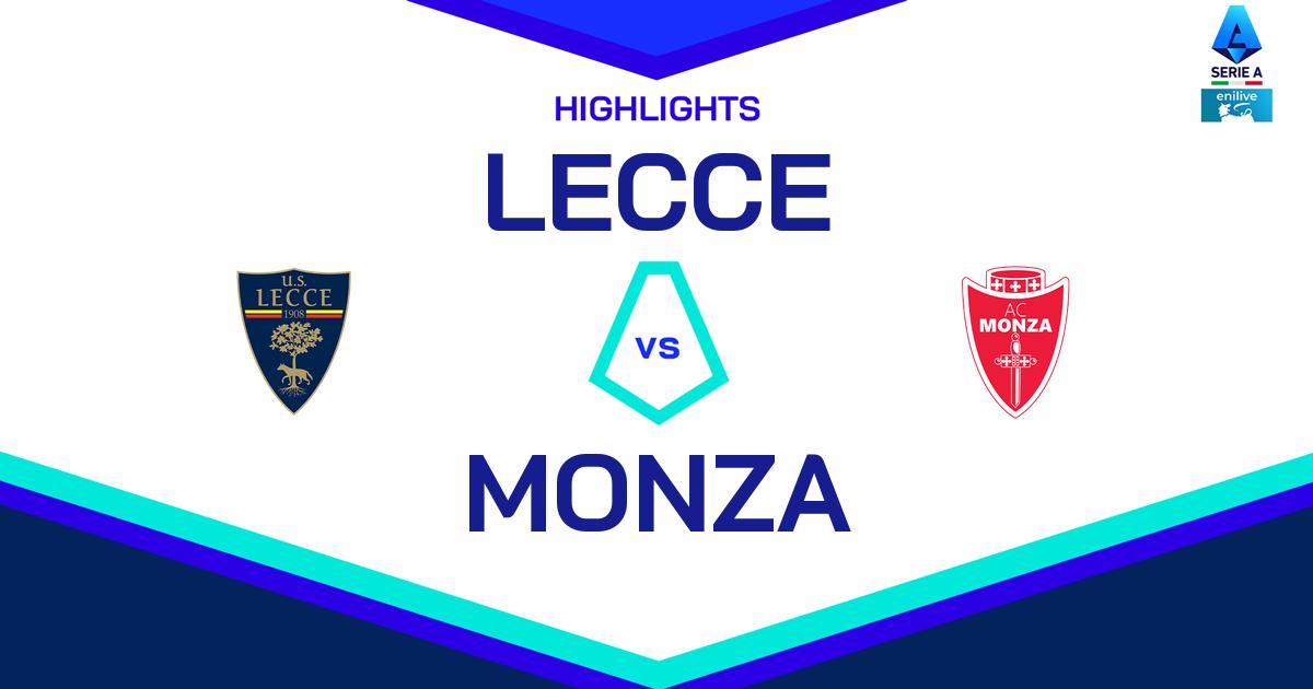 Highlight Lecce - Monza del 15 dicembre 2024 - Lega Serie A