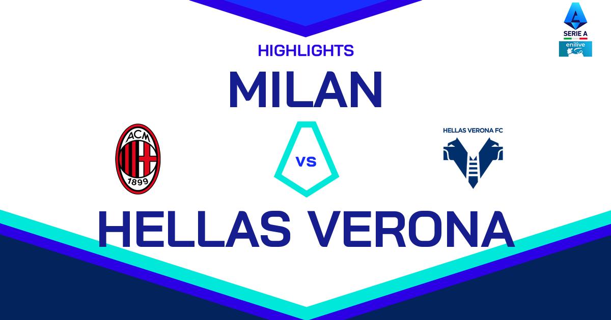 Highlight Milan - Hellas Verona del 16 febbraio 2025 - Lega Serie A