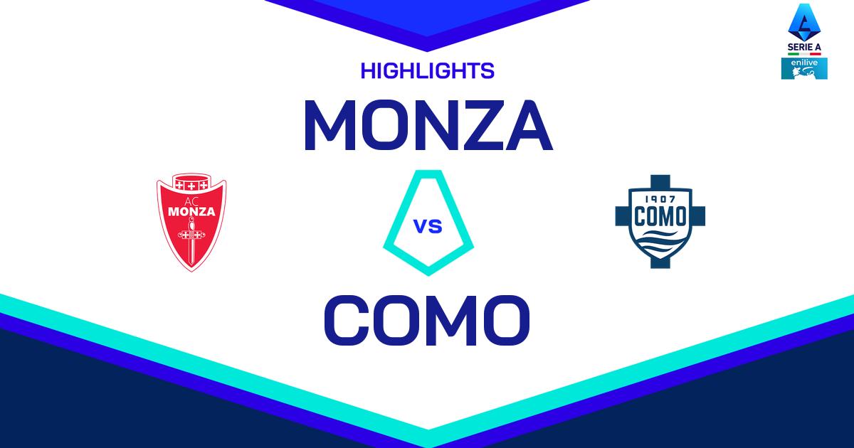 Highlight Monza - Como del 6 aprile 2025 - Lega Serie A