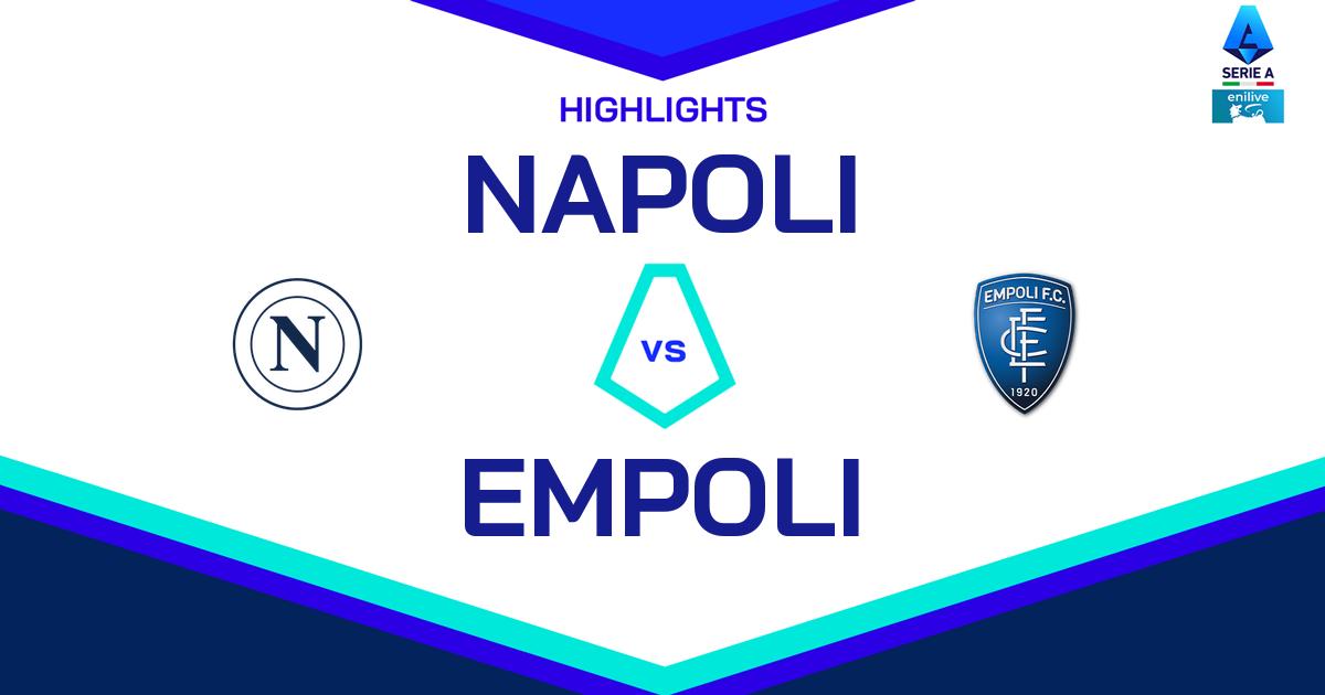 Highlight Napoli - Empoli del 13 aprile 2025 - Lega Serie A