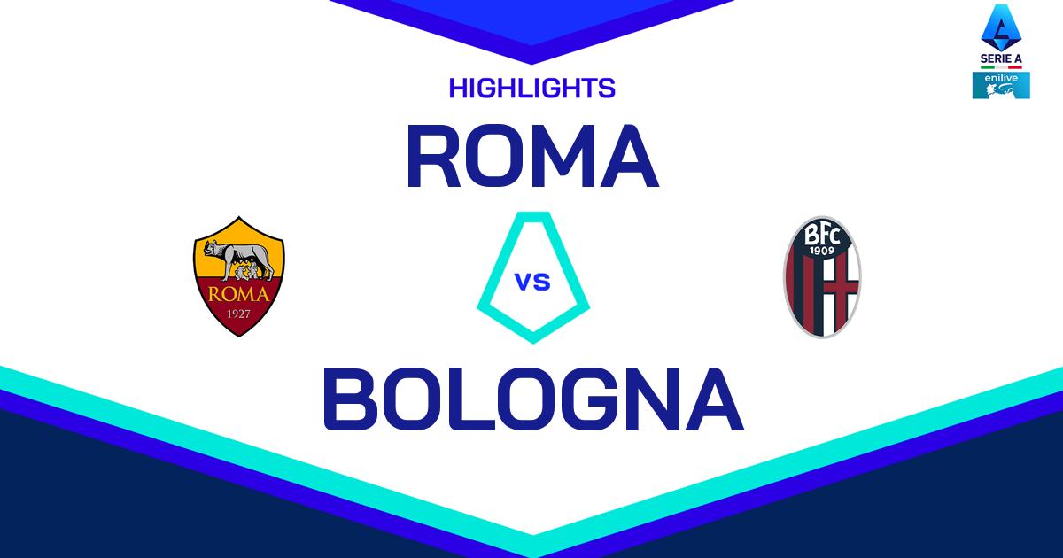 Highlight Roma - Bologna del 10 novembre 2024 - Lega Serie A