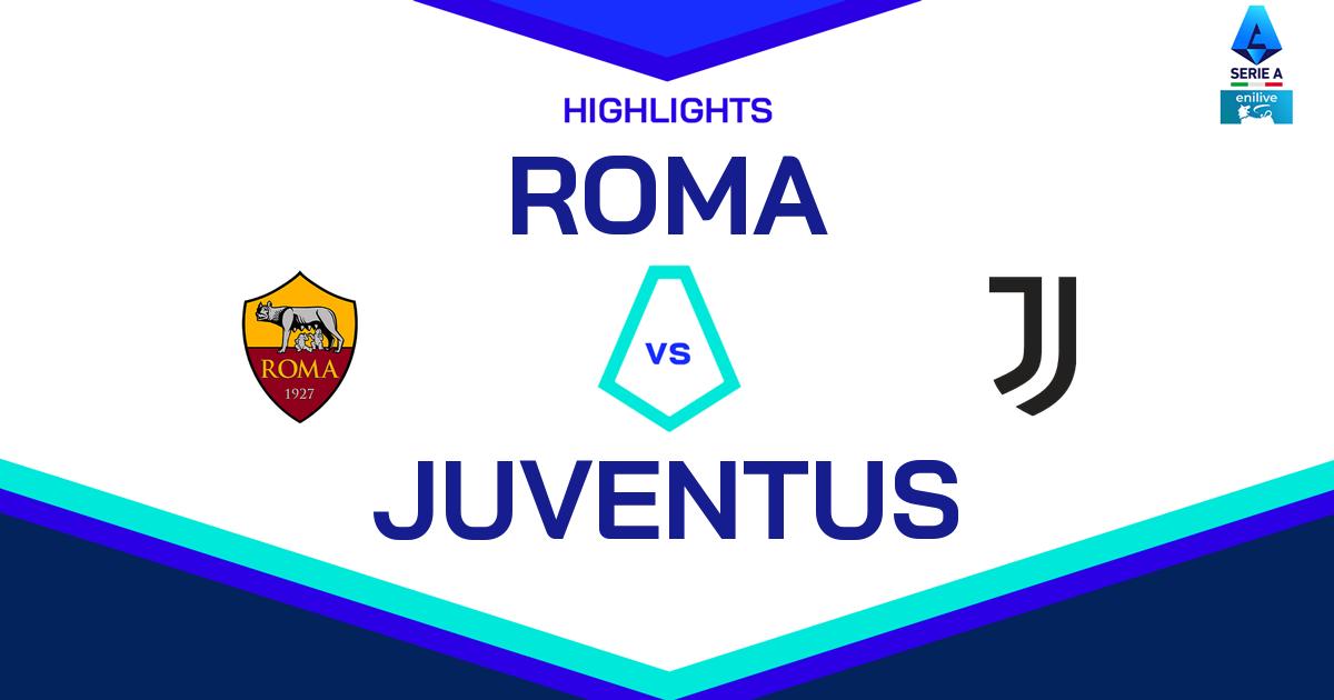 Highlight Roma - Juventus del 6 aprile 2025 - Lega Serie A