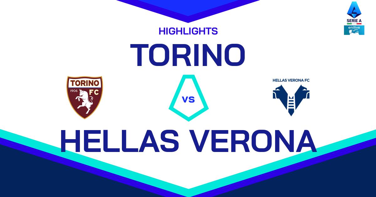 Highlight Torino - Hellas Verona del 6 aprile 2025 - Lega Serie A