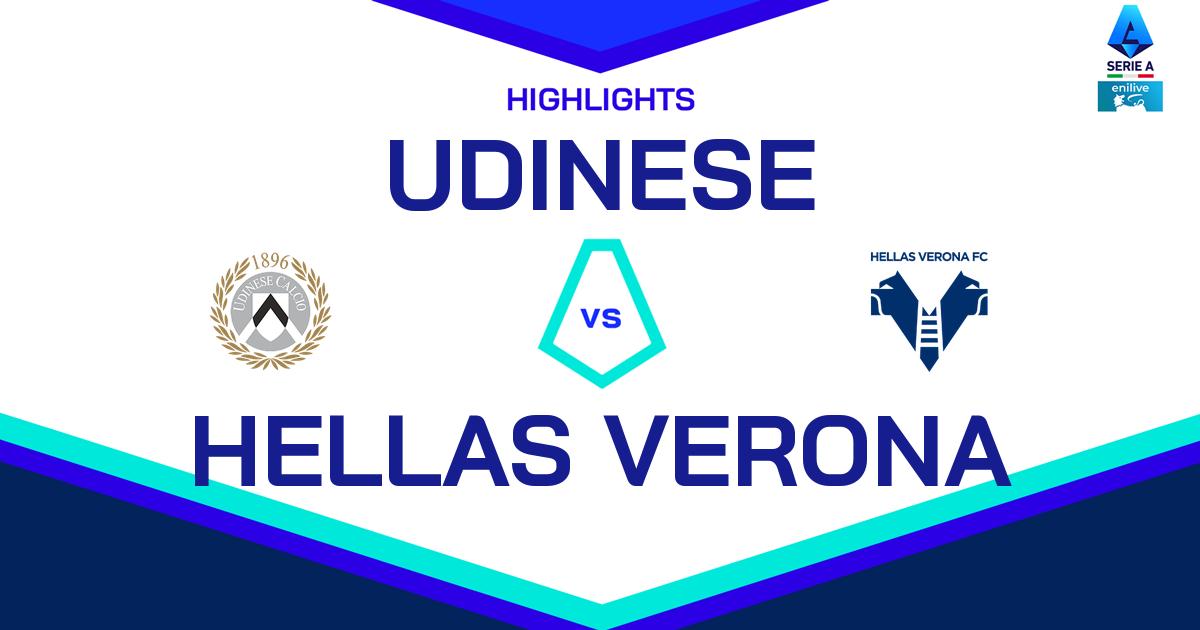 Video e Highlights di Udinese-Verona 0-1