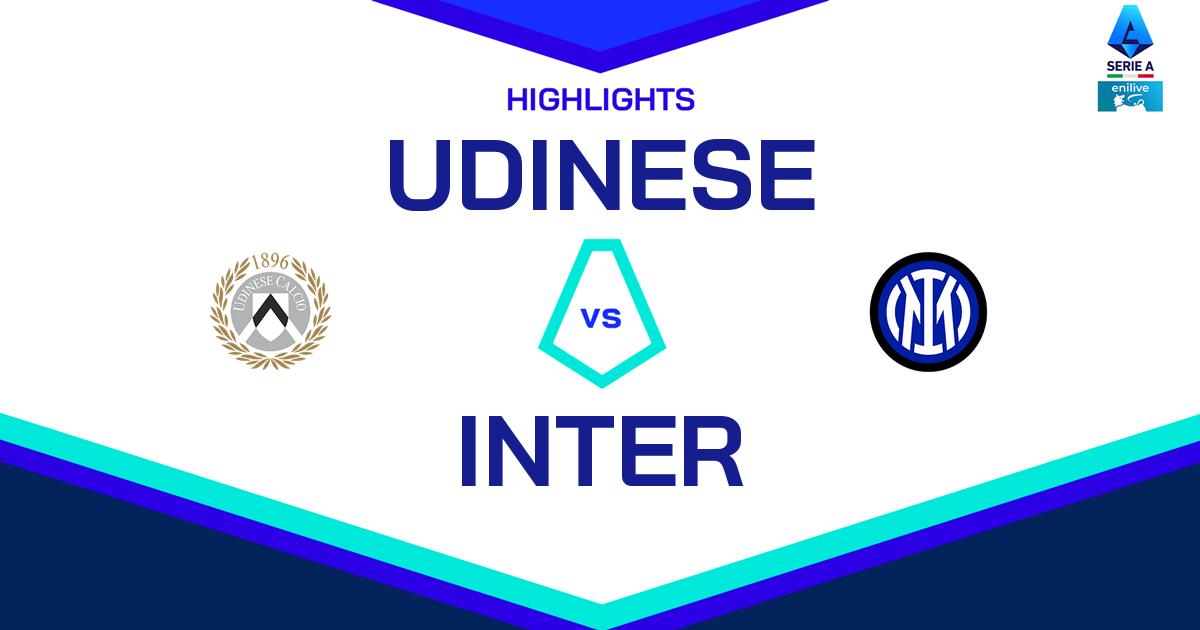 Highlight Udinese - Inter del 28 settembre 2024 - Lega Serie A