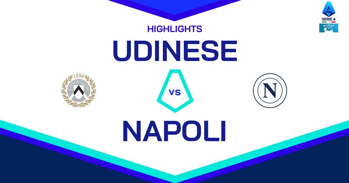 Highlight Udinese - Napoli del 15 dicembre 2024 - Lega Serie A