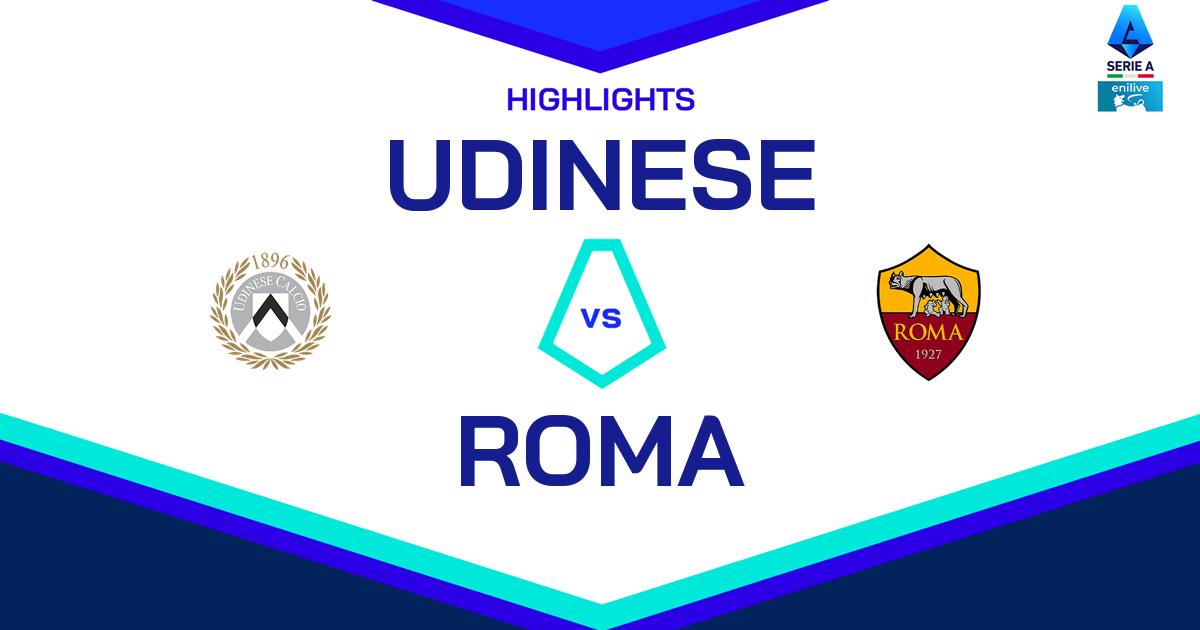 Highlight Udinese - Roma del 26 gennaio 2025 - Lega Serie A